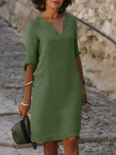 Josette™ | Elegantes Kleid mit V-Ausschnitt