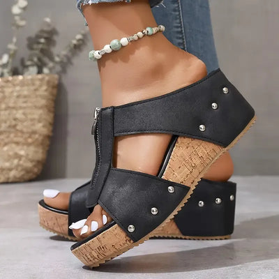 🔥2025 Neu 50% Rabatt Hot Sale🔥Orthopädische Sandalen mit offener Zehe und Keil in Mode