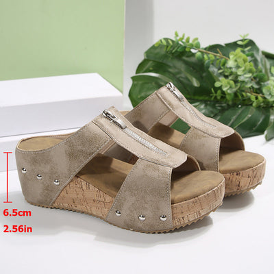 🔥2025 Neu 50% Rabatt Hot Sale🔥Orthopädische Sandalen mit offener Zehe und Keil in Mode