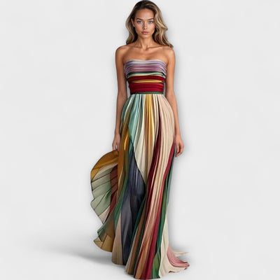 Flora™ | Ärmelloses Buntes Kleid