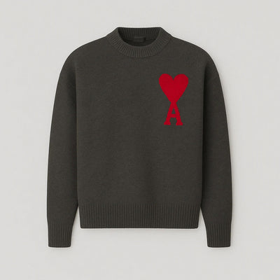 Amaria | Pullover mit Herz-und-Buchstaben Detail in Verschiedenen Farben – Stilvoll & Bequem