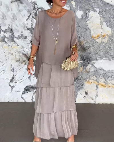 Künstlerisches Kleid mit weitem Schnitt