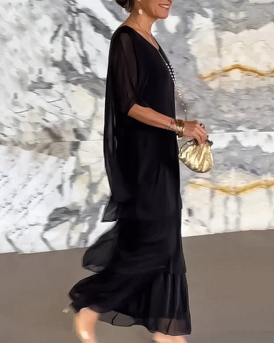 Künstlerisches Kleid mit weitem Schnitt