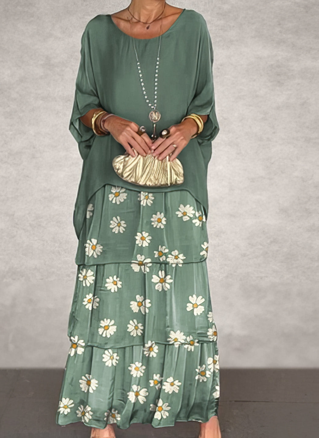 Künstlerisches Kleid mit weitem Schnitt
