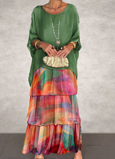 Künstlerisches Kleid mit weitem Schnitt