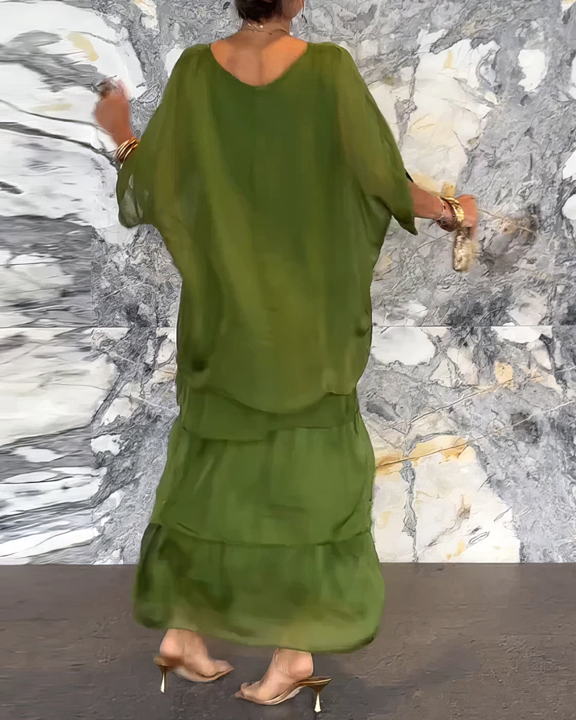 Künstlerisches Kleid mit weitem Schnitt