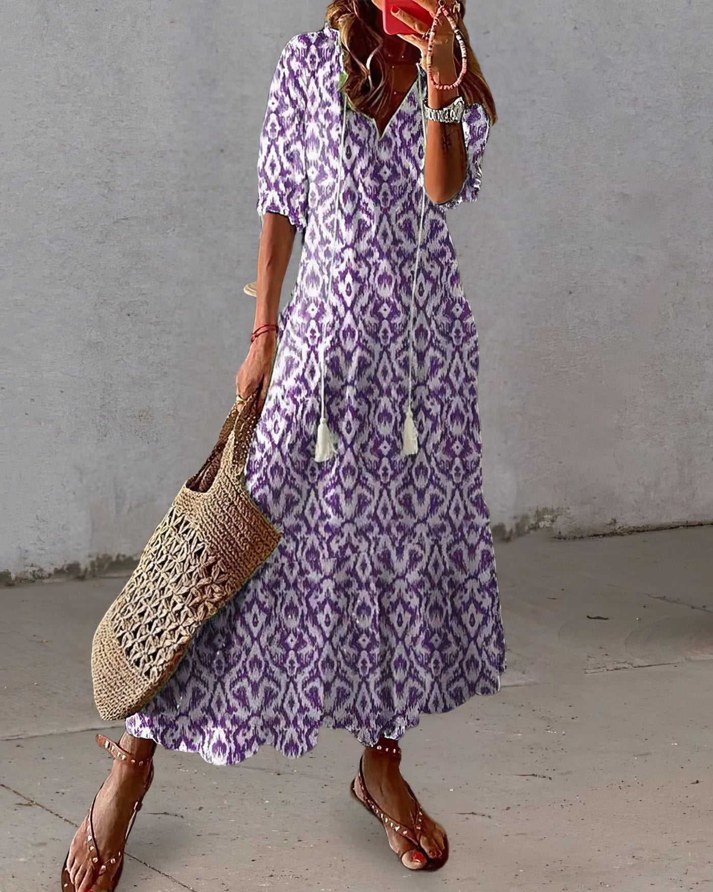 Diana™ | Boho-Kleid mit Bauchbedeckung