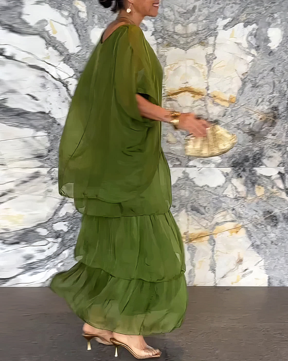 Künstlerisches Kleid mit weitem Schnitt