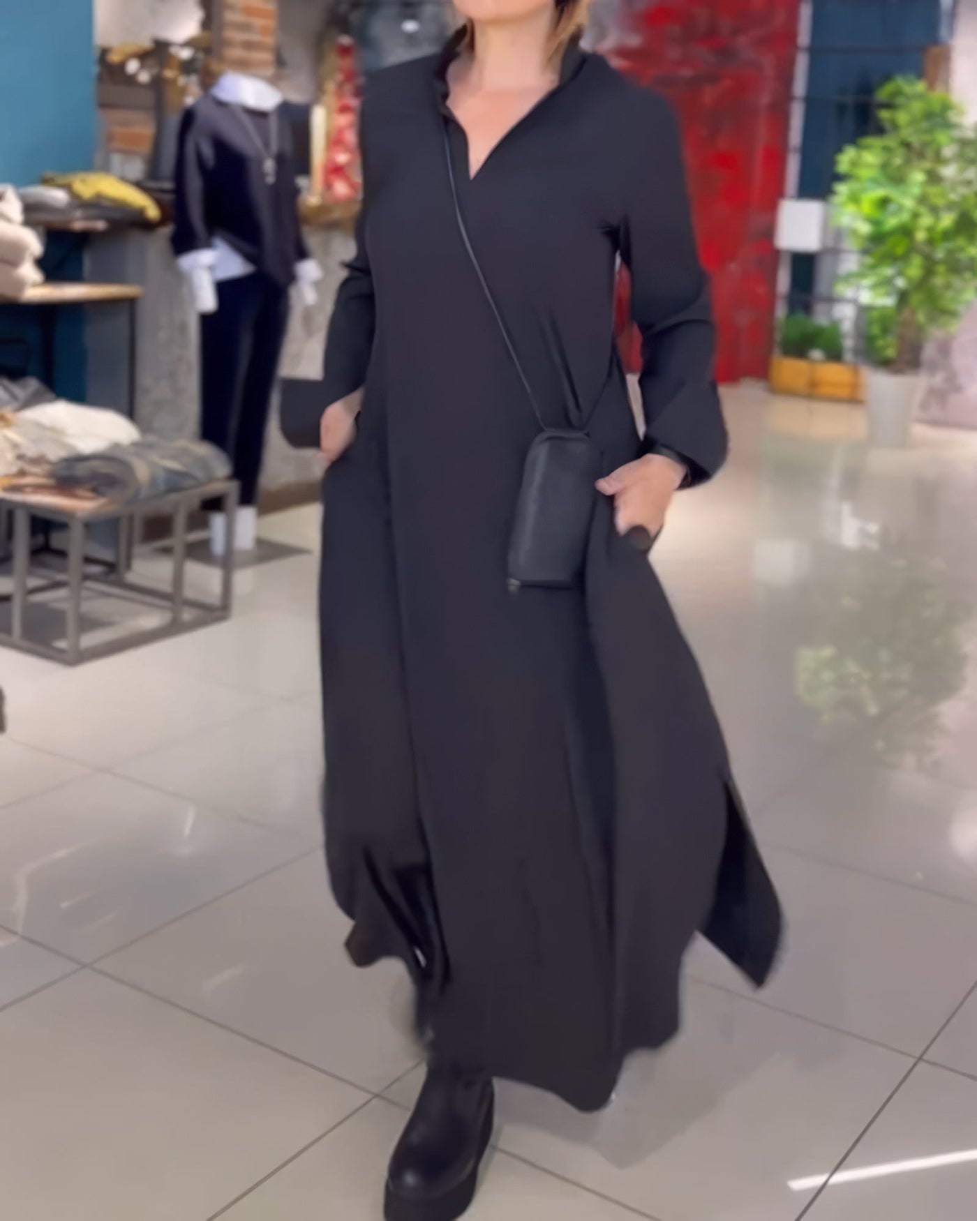 Claudia - Langes Stretchkleid