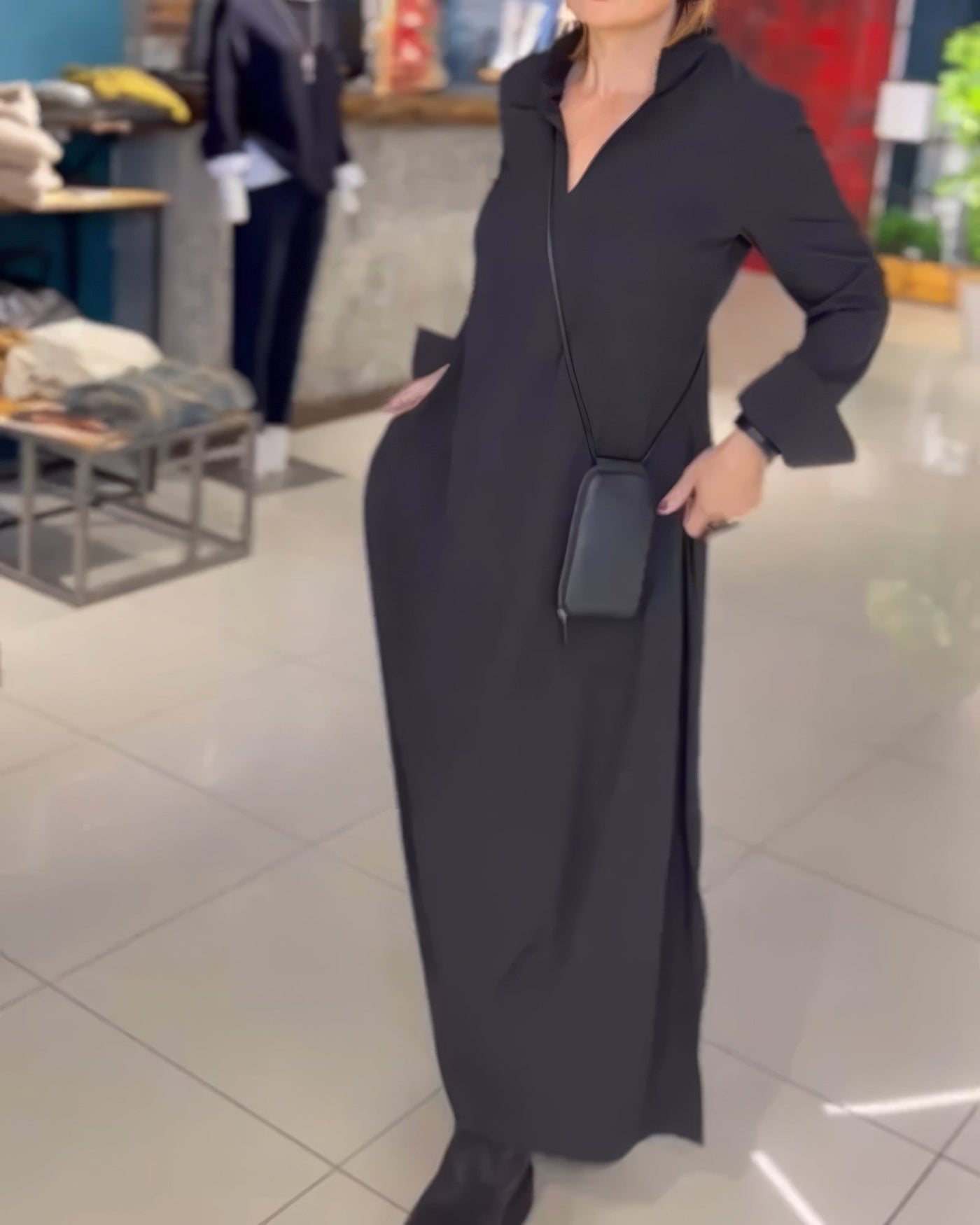Claudia - Langes Stretchkleid